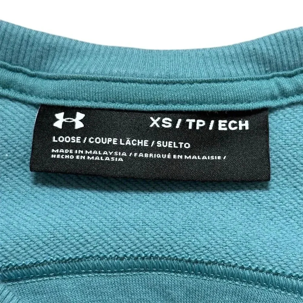 Under Armour Women’s XS Blue Loose Fit Athletic Short Sleeve T‑Shirt - Picture 3 of 8